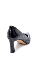 Kadın Deri Kroko Desenli Stiletto | Derimod Kadın Deri Kroko Desenli Stiletto | Derimod