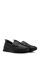 Kadın Siyah Deri Comfort Loafer | Derimod Kadın Siyah Deri Comfort Loafer | Derimod