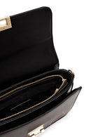 Women's Black Long Strap Stoned Shoulder Bag | Derimod Women's Black Long Strap Stoned Shoulder Bag | Derimod