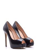 Kadın Platform Topuklu Deri Ayakkabı | Derimod Kadın Platform Topuklu Deri Ayakkabı | Derimod