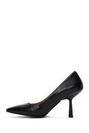 Women's Black Leather Stiletto | Derimod Women's Black Leather Stiletto | Derimod