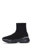 Kadın Siyah Kalın Tabanlı Bilekli Sneaker | Derimod Kadın Siyah Kalın Tabanlı Bilekli Sneaker | Derimod