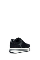Geox Kadın Siyah Kency Kalın Tabanlı Bağcıklı Deri Sneaker | Derimod Geox Kadın Siyah Kency Kalın Tabanlı Bağcıklı Deri Sneaker | Derimod