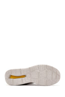 Erkek Bej Bağcıklı Kalın Tabanlı Deri Sneaker | Derimod Erkek Bej Bağcıklı Kalın Tabanlı Deri Sneaker | Derimod