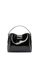 Women's Black Patent Leather Handbag | Derimod Women's Black Patent Leather Handbag | Derimod