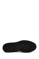 Women's Black Zippered Leather Boots | Derimod Women's Black Zippered Leather Boots | Derimod