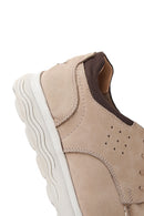 Men's Mink Nubuck Leather Casual Shoes | Derimod Men's Mink Nubuck Leather Casual Shoes | Derimod