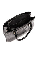 Women's Black Long Strap Crocodile Handbag | Derimod Women's Black Long Strap Crocodile Handbag | Derimod
