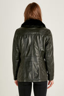 Mira (plus) Kadın Siyah Mont | Derimod Mira (plus) Kadın Siyah Mont | Derimod