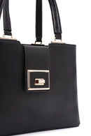 Kadın Siyah Uzun Askılı Kol Çantası | Derimod Kadın Siyah Uzun Askılı Kol Çantası | Derimod