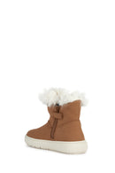 Geox Girls Tan Theleven Suede Leather Outdoor Boots | Derimod Geox Girls Tan Theleven Suede Leather Outdoor Boots | Derimod