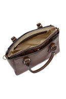 Woman Brown Long-Strap Classic Shoulder Bag | Derimod Woman Brown Long-Strap Classic Shoulder Bag | Derimod