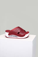 Wedge Heeled Women's Slippers | Derimod Wedge Heeled Women's Slippers | Derimod