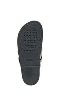 Geox Women Cream D Adelash A - Smo.Lea Leather Sandals | Derimod Geox Women Cream D Adelash A - Smo.Lea Leather Sandals | Derimod