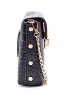 Women's Crocodile Patterned Crossbody Bag | Derimod Women's Crocodile Patterned Crossbody Bag | Derimod
