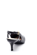 Women's Leather Printed Heeled Shoes | Derimod Women's Leather Printed Heeled Shoes | Derimod