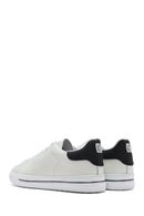 Men's White Lace-up Leather Sneaker | Derimod Men's White Lace-up Leather Sneaker | Derimod