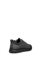Geox Men's Grey Spherica Lace-Up Leather Sneakers | Derimod Geox Men's Grey Spherica Lace-Up Leather Sneakers | Derimod