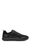 Geox Erkek Siyah Spherica Bağcıklı Deri Sneaker | Derimod Geox Erkek Siyah Spherica Bağcıklı Deri Sneaker | Derimod