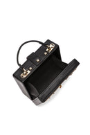 Kadın Siyah Uzun Askılı Desenli Portföy Çanta | Derimod Kadın Siyah Uzun Askılı Desenli Portföy Çanta | Derimod