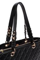 Kadın Siyah Kapitone Omuz Çantası | Derimod Kadın Siyah Kapitone Omuz Çantası | Derimod