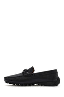 Erkek Siyah Tokalı Deri Loafer | Derimod Erkek Siyah Tokalı Deri Loafer | Derimod