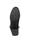 Geox Women's Black Walk Pleasure Zippered Thick Heel Leather Boots | Derimod Geox Women's Black Walk Pleasure Zippered Thick Heel Leather Boots | Derimod