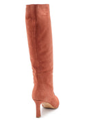 Women's Nubuck Leather Heeled Boots | Derimod Women's Nubuck Leather Heeled Boots | Derimod