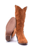 Women's Suede Leather Boots | Derimod Women's Suede Leather Boots | Derimod