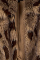 Nevada Kadın Kahverengi Oversize Kürklü Teddy Mont | Derimod Nevada Kadın Kahverengi Oversize Kürklü Teddy Mont | Derimod