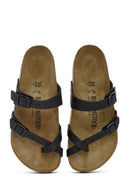 Birkenstock Kadın Siyah Mayari Bf Parmak Arası Terlik | Derimod Birkenstock Kadın Siyah Mayari Bf Parmak Arası Terlik | Derimod