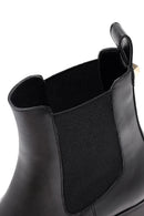 Woman Black Thick-Heeled Chelsea Boots | Derimod Woman Black Thick-Heeled Chelsea Boots | Derimod