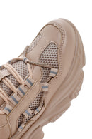 Women's Dark Powder Thick Soled Sneaker | Derimod Women's Dark Powder Thick Soled Sneaker | Derimod