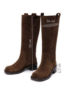 Women's Brown Suede Leather Boots | Derimod Women's Brown Suede Leather Boots | Derimod