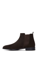 Men's Brown Suede Leather Chelsea Boots | Derimod Men's Brown Suede Leather Chelsea Boots | Derimod