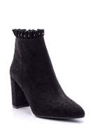 Women's Heeled Suede Leather Boots | Derimod Women's Heeled Suede Leather Boots | Derimod