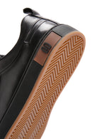 Male Black Lace-Up Leather Sneaker | Derimod Male Black Lace-Up Leather Sneaker | Derimod