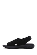 Geox Women's Black D Spherica Ec5 Flat Sandals | Derimod Geox Women's Black D Spherica Ec5 Flat Sandals | Derimod