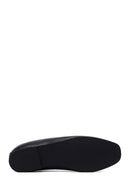 Woman Black Buckled Leather Ballet Flat | Derimod Woman Black Buckled Leather Ballet Flat | Derimod