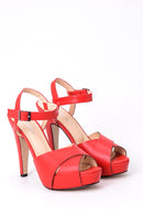 Kadın Platform Topuklu Ayakkabı | Derimod Kadın Platform Topuklu Ayakkabı | Derimod