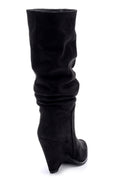 Women's Suede Heeled Boots | Derimod Women's Suede Heeled Boots | Derimod