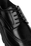 Men's Black Lace-up Leather Casual Shoes | Derimod Men's Black Lace-up Leather Casual Shoes | Derimod