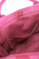 Women's Pink Straw Shoulder Bag | Derimod Women's Pink Straw Shoulder Bag | Derimod