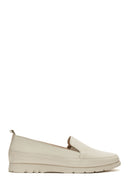 Kadın Bej Deri Comfort Loafer | Derimod Kadın Bej Deri Comfort Loafer | Derimod