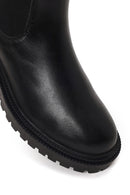Woman Black Leather Chelsea Boots | Derimod Woman Black Leather Chelsea Boots | Derimod