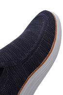 Derimod Zero Men's Navy Blue Thick Soled Sneaker | Derimod Derimod Zero Men's Navy Blue Thick Soled Sneaker | Derimod