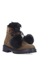 Women's Leopard Detailed Boots | Derimod Women's Leopard Detailed Boots | Derimod