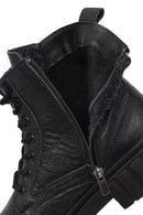 Men's Black Zippered Leather Postal Boots | Derimod Men's Black Zippered Leather Postal Boots | Derimod