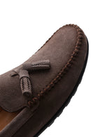 Men's Mink Suede Leather Tasseled Sports Loafer | Derimod Men's Mink Suede Leather Tasseled Sports Loafer | Derimod