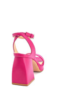 Women's Platform Heeled Leather Sandals | Derimod Women's Platform Heeled Leather Sandals | Derimod